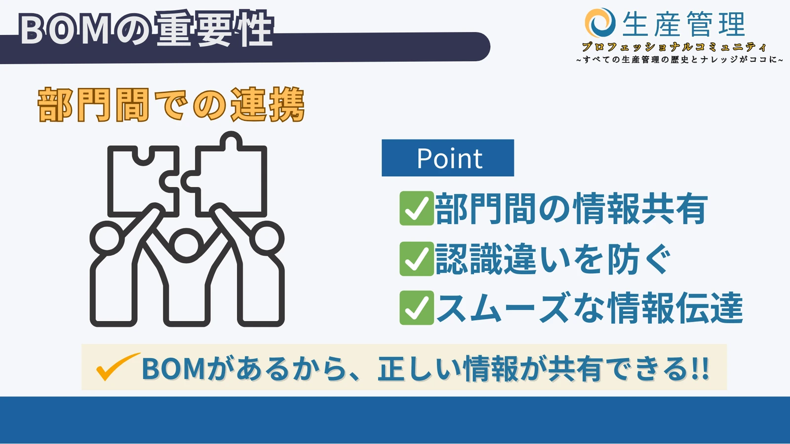 ③複数の部門で連携しやすくなるの図解