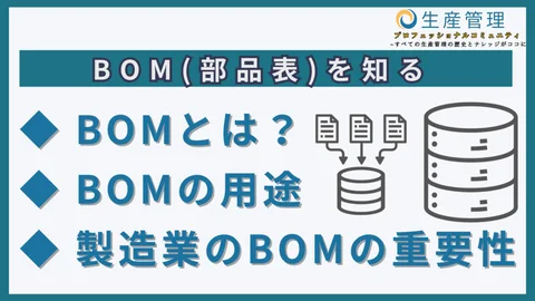 BOM(部品表)を知るの記事サムネイル