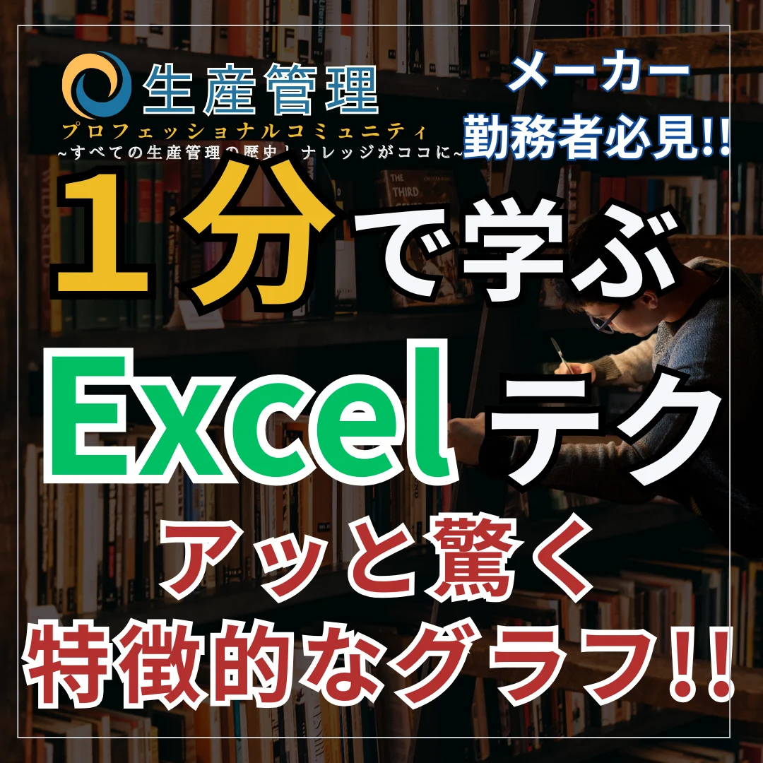 【Excel動画】アッと驚く特徴的なグラフ!!