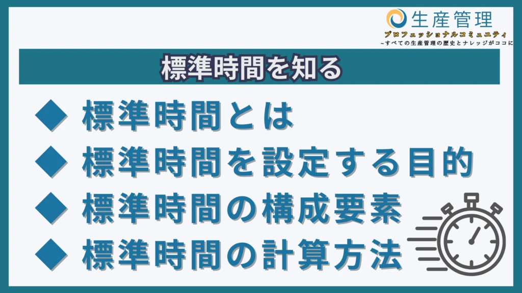 標準時間を学ぶ